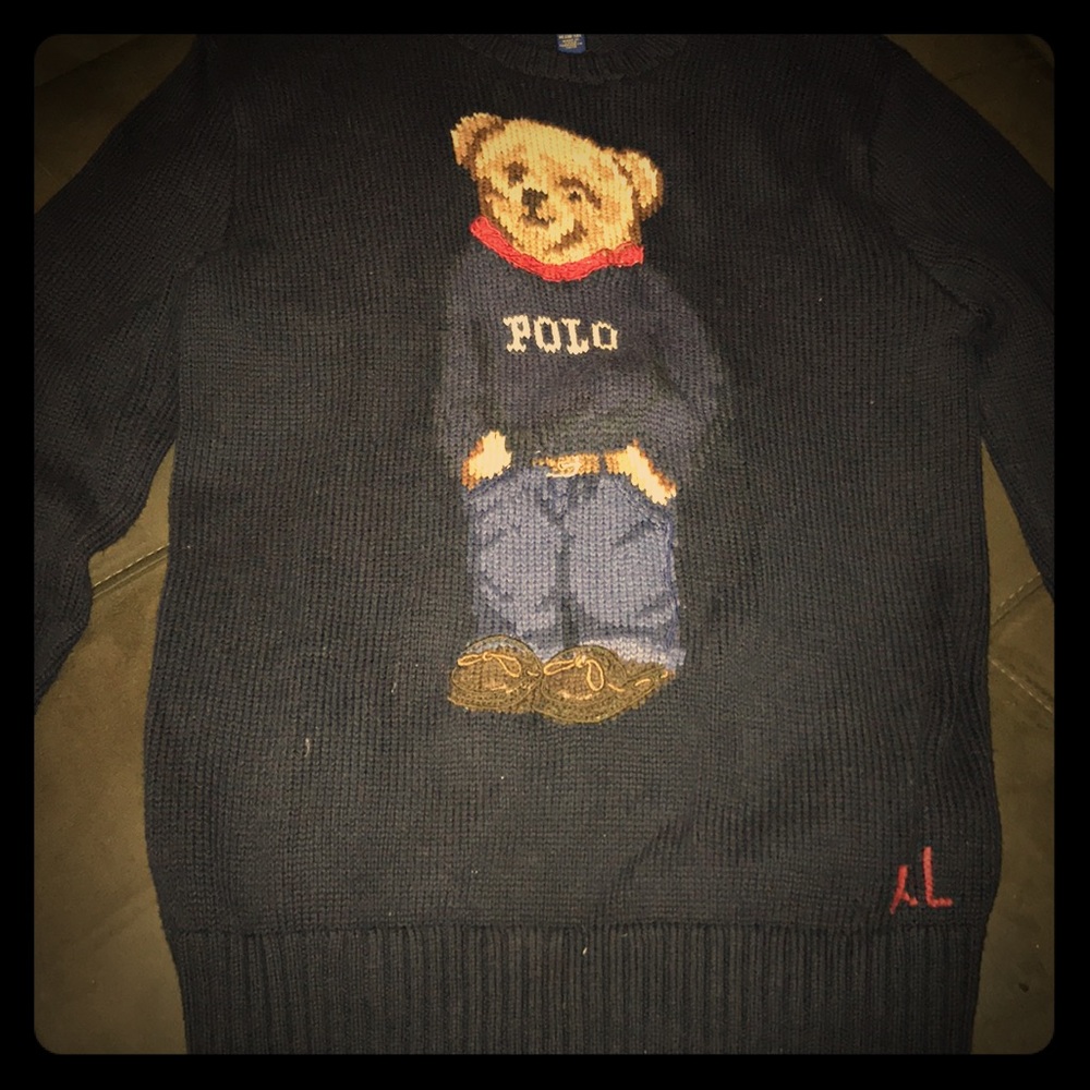 Ralph Lauren Polo Bear sweater bear wearing polo